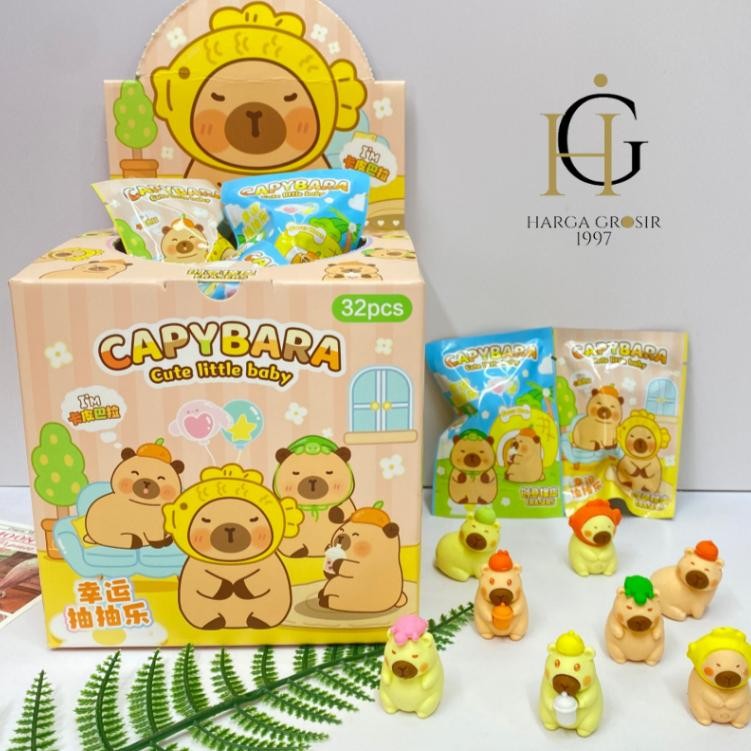 

1 box isi 32 Penghapus Mystery Bag Capybara Blind box Capybara Cappybara Penghapus / Blind Box Sanrio lucu / Blind Box Penghapus Capybara lucu / Kado unik hampers bisa cod