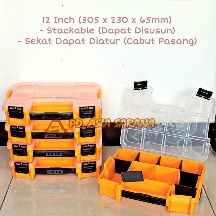 

Terlaris Stackable Box 12" Inch Kotak Susun Ingco Pbx1211 Organizer Storage Pvc