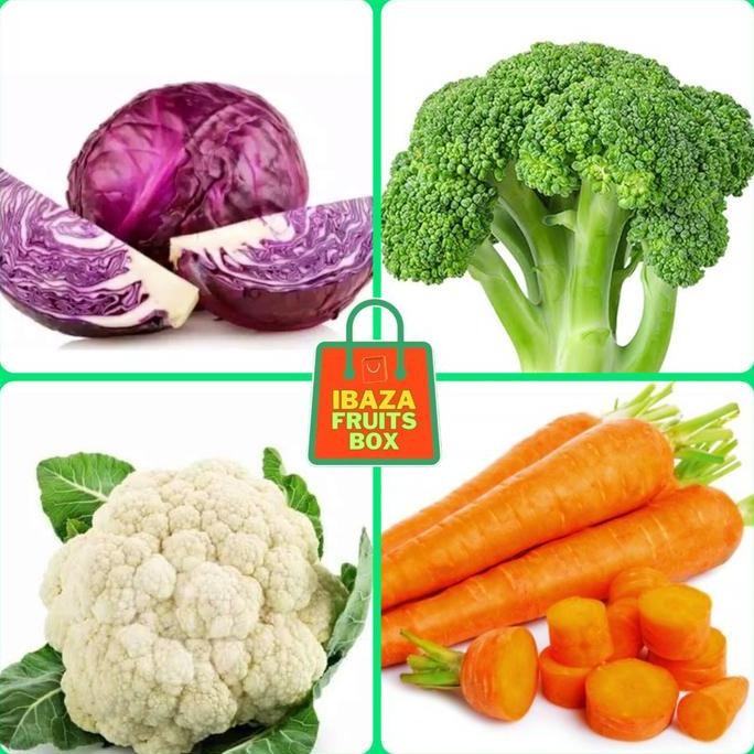 

Sayur Segar Wortel Brastagi, Kol Ungu, Brokoli, Kembang Kol - 250gram