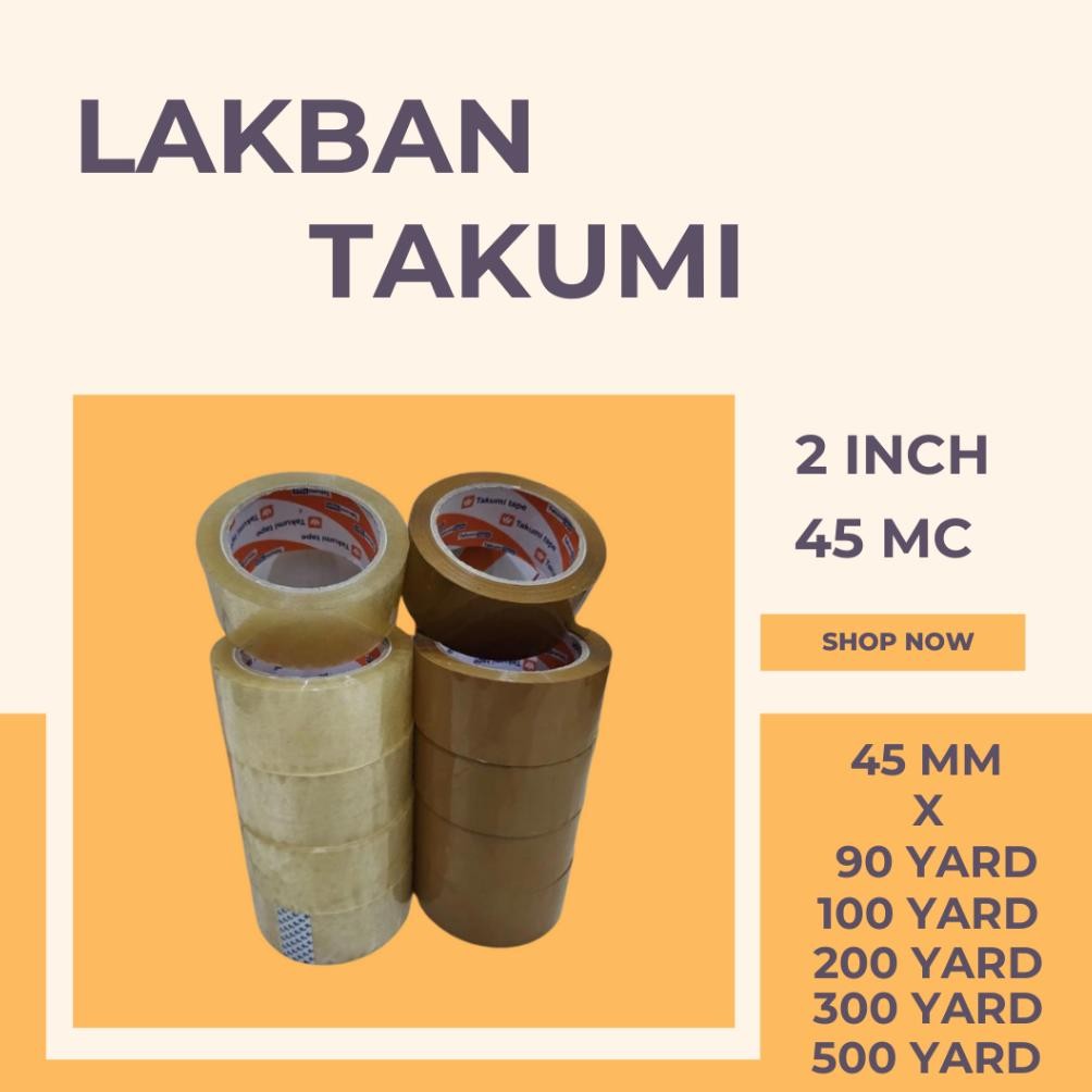 

LAKBAN 2INCH 45MM 45MC LAKBAN BENING COKLAT 1SLOT 2 INCH 45 MM 90YARD 100YARD 200YARD 300YARD 500YARD (6PCS) AST