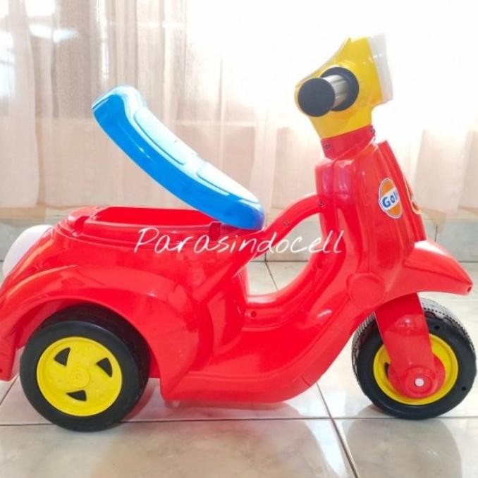 Mainan Tunggang Sepeda Motor Vespa Anak Mainan Motor Vespa Dorong Anak