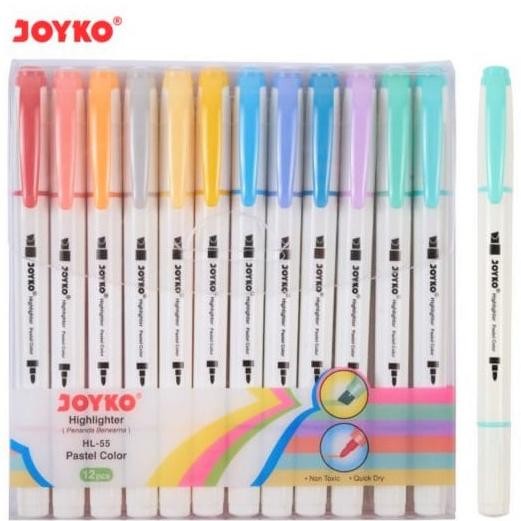 

HL55 Highlighter Stabilo PANJANG Joyko 12 Warna