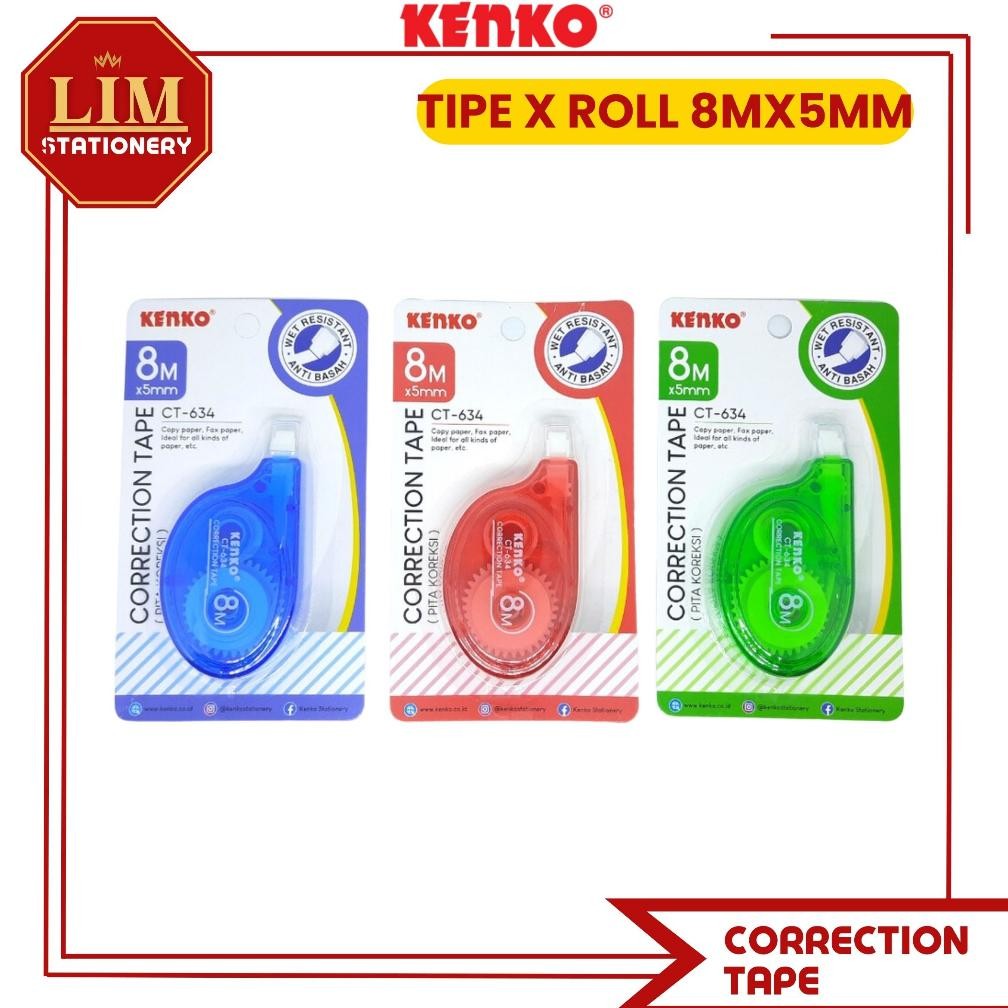 

TIP EX KERTAS / CORRECTION TAPE (12PCS) KENKO 634