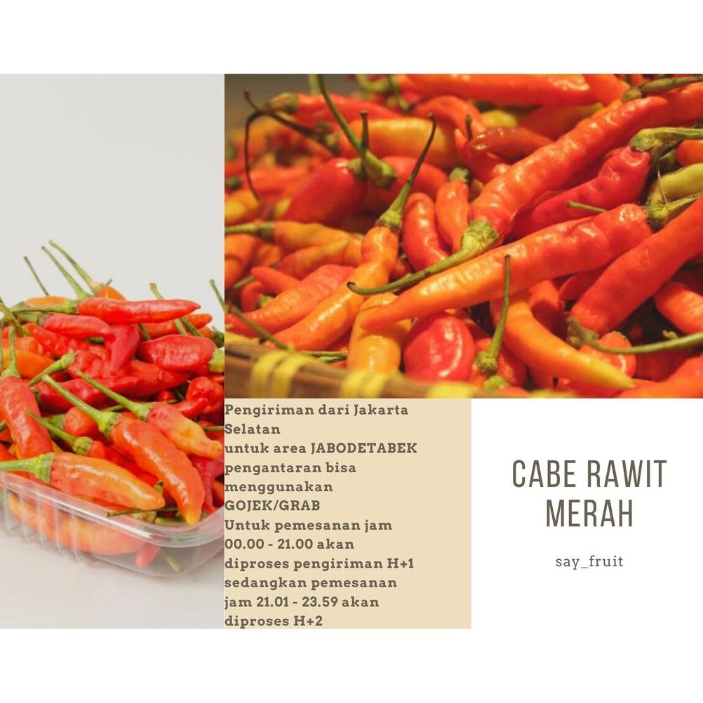 

Cabai Rawit Merah 1kg / Cabai Rawit / Chili / Sayur Segar