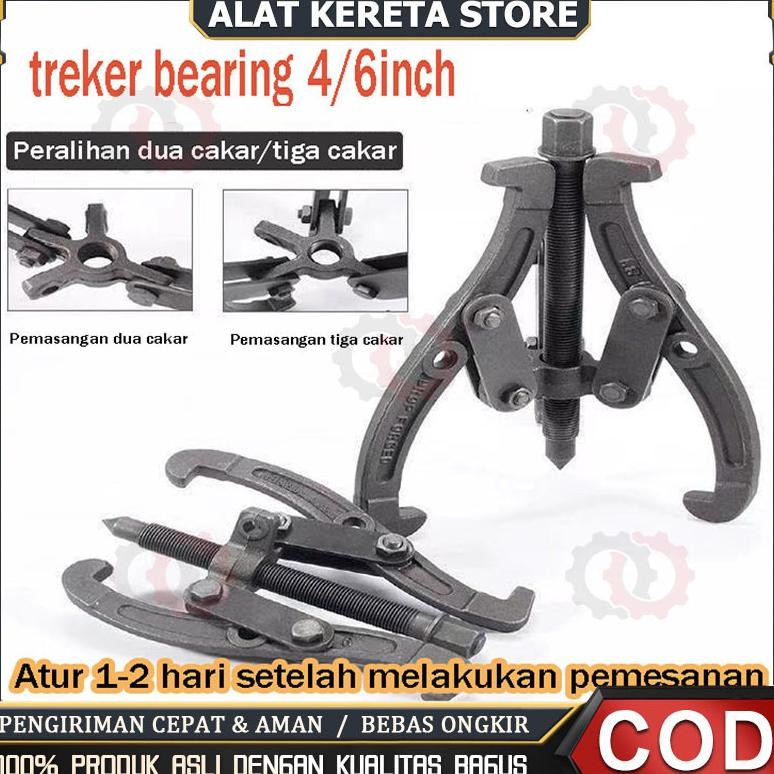 

Treker bearing 3 Kaki 4" 6" Inch Gear Puller 3 Jaw Tracker alat melepas bearing Gear Dapat diganti dengan dua cakar/tiga cakar AST