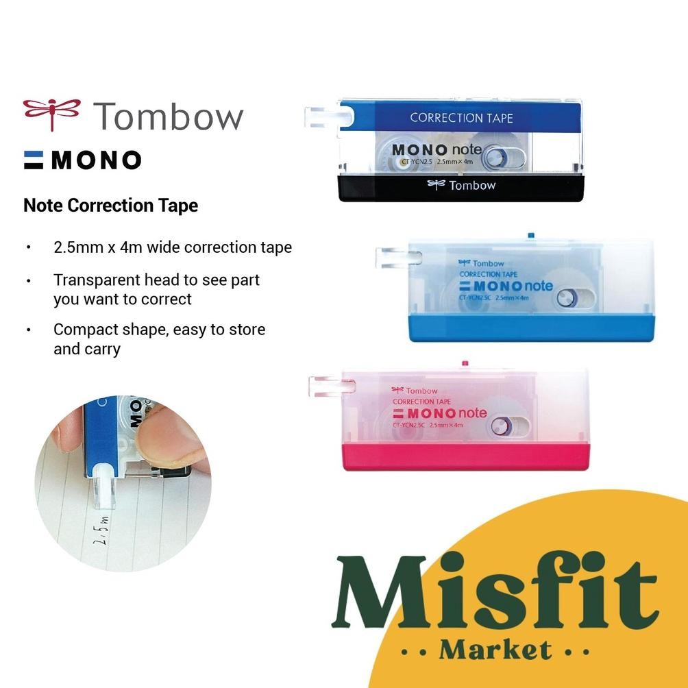 

Tombow Mono Note Correction Tape Tipe X Penghapus Pulpen