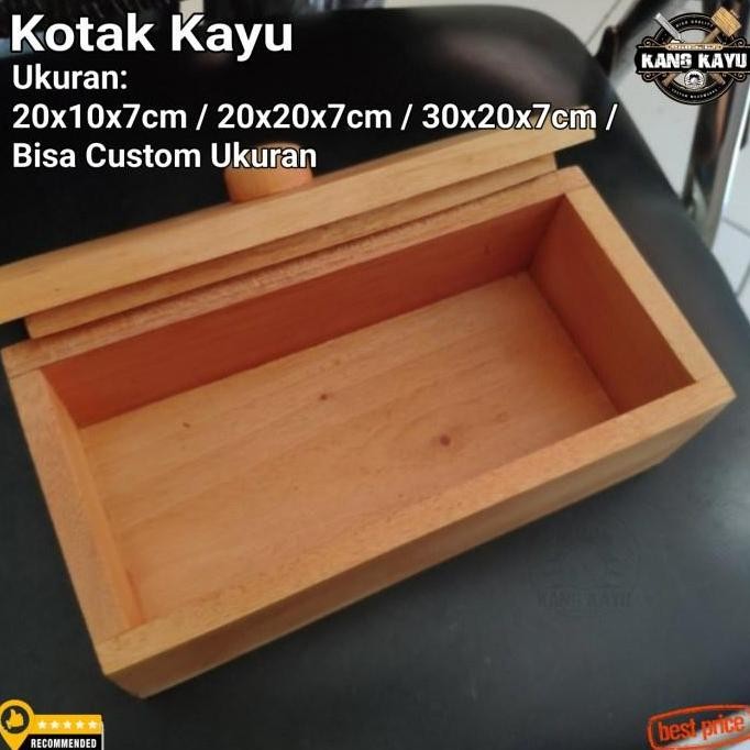

Terlaris Kotak Kayu Multifungsi Wooden Storage Box Serbaguna Jati