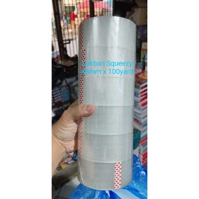 

SQUEEZY lakban / plakban / solasi 48x100 (1 SLOP isi 6) AST
