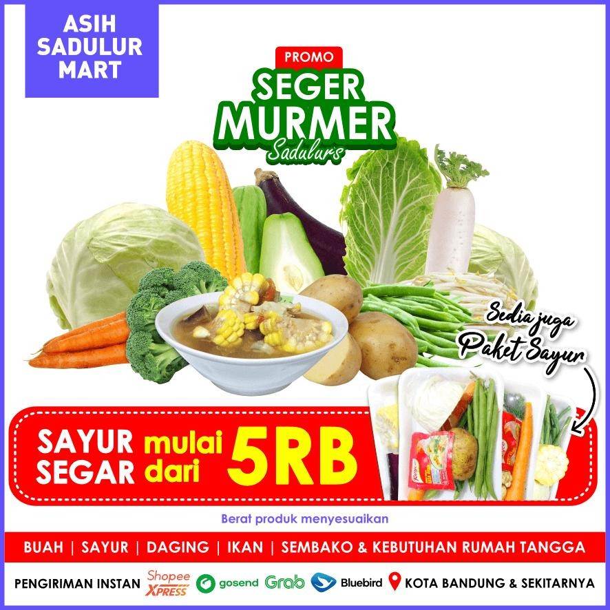 

Sayur Segar 5RB Promo Sayuran & Paket Sayur Potong (Asem, Lodeh, Sop, Capcay) Bandung | Sayuran Asih Sadulur Mart