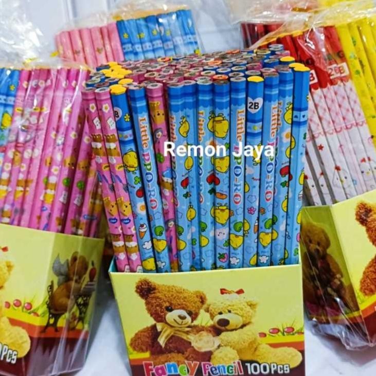 

PENSIL 2B KARAKTER FANCY ISI 50 PCS DAN 100 PCS