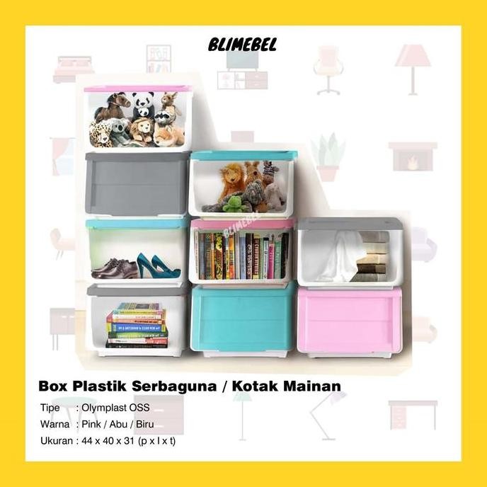 

Terlaris [Gojek/Grab] Box Plastik Serbaguna/Kotak Mainan Anak Olymplast Oss