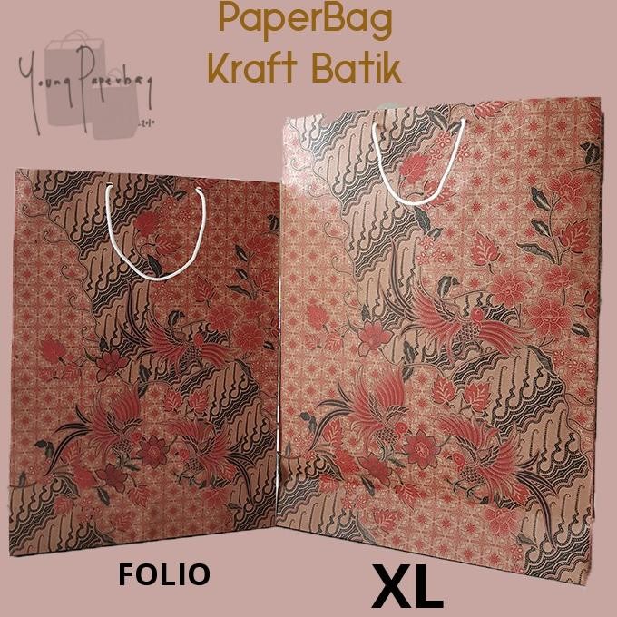 

Okk-1520 Paper Bag / Tas Kertas Batik Motif Burung Murah - Merah (1 Lusin=12 Pcs)
