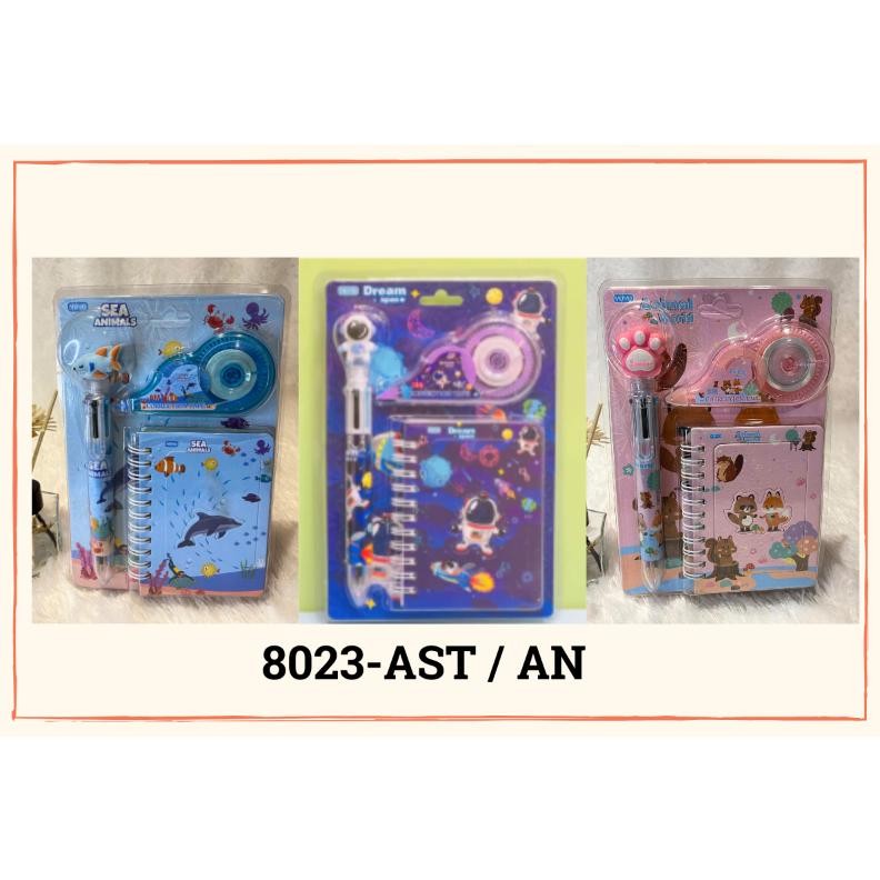 

KJ!! STUDY SET NOTES PERLENGKAPAN ALAT TULIS SEKOLAH ANAK MURAH LUCU SOUVENIR KARAKTER 8023 ATK MURAH SALE AST