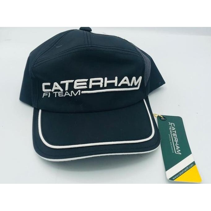 Caterham F1 RARE Team Cap - Black. Topi Unisex Pria Wanita