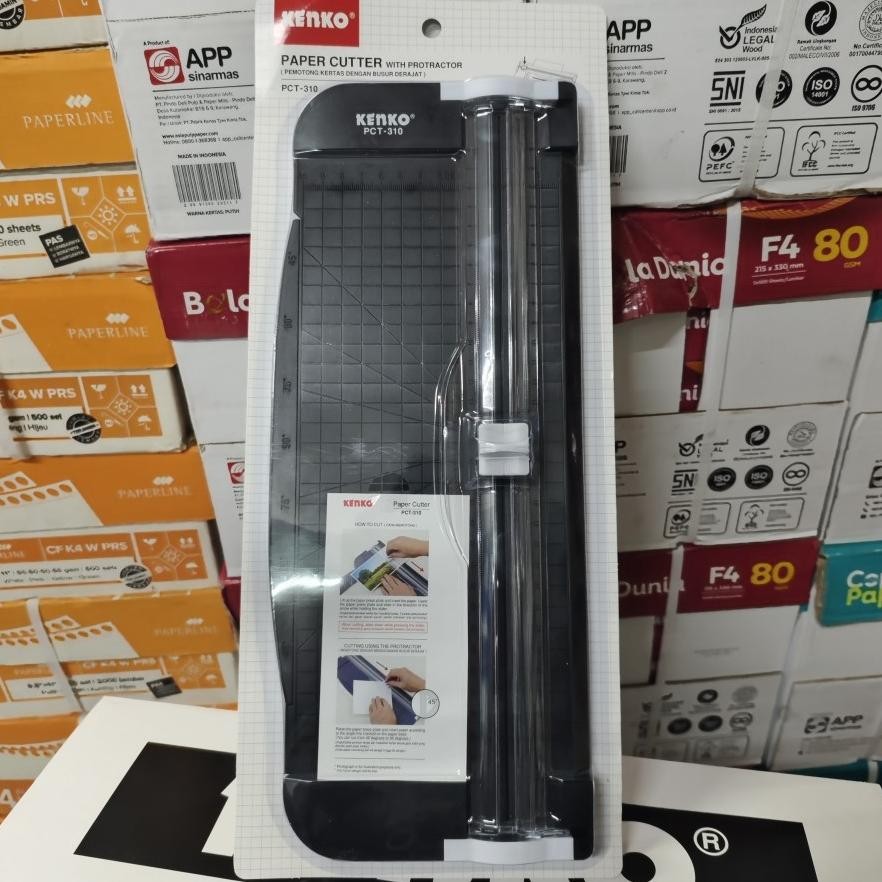 

Paper Cutter Protactor A4 / Pemotong Kertas A4 Kenko PCT- 310 (1 Pcs) AST