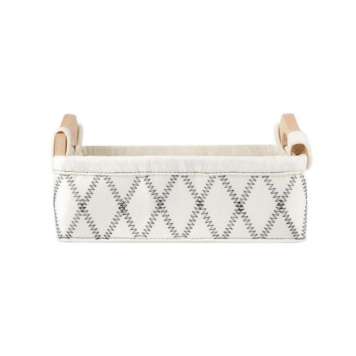 

Terlaris Iuiga Felt Storage Basket With Wooden Handle || Tempat Penyimpanan