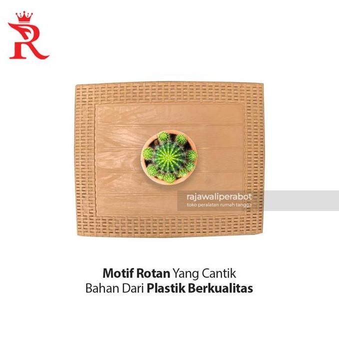 Meja Rotan Plastik Tabitha Meja Teras/ Tamu