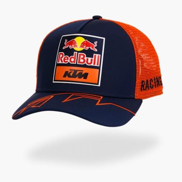 Red Bull KTM MotoGP 2023 Team Trucker Cap New Era. Topi Unisex