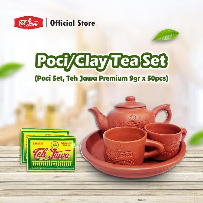 

TEH JAWA POCI TEA SET TANAH LIAT & TEH JAWA PREMIUM 9G 1 PACK ISI 50 PCS ORIGINAL DAN TERPERCAYA