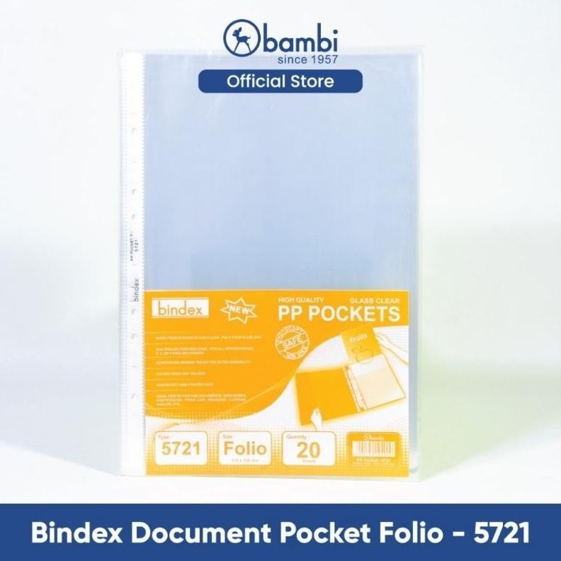 

PP Pocket F4 Bindex 5721 (1 pak) AST