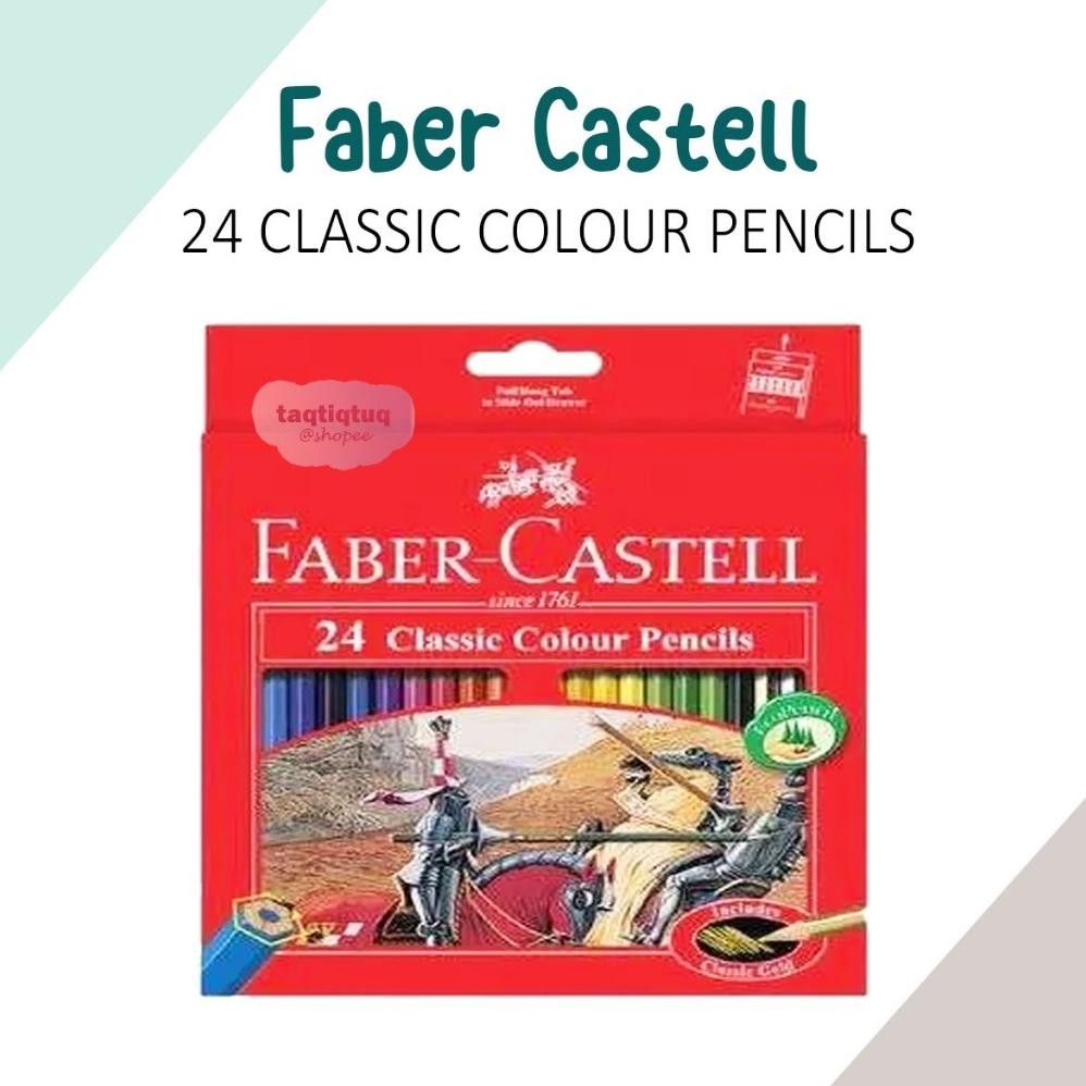 

Pensil Warna Faber Castell 24 Warna Panjang Classic Colour Pencils AST
