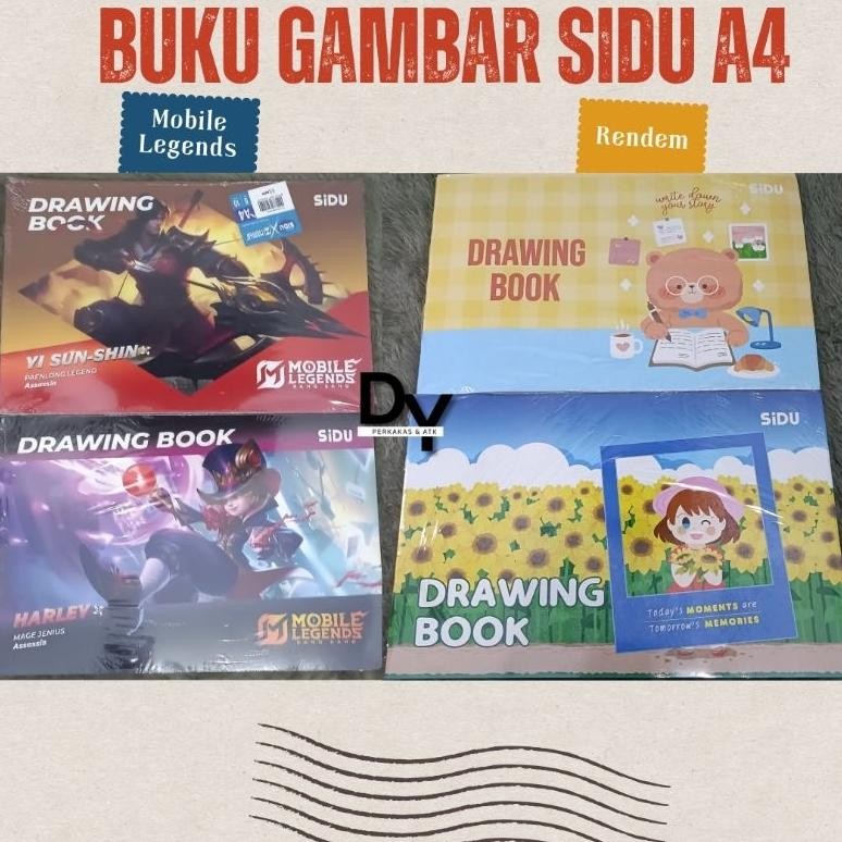 

SIDU BUKU GAMBAR A4 1 PACK ISI 5 BUKU AST