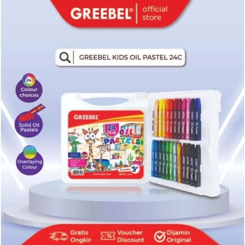 

GREEBEL Crayon 24 Warna / Oil Pastel Greebel 24 Warna AST
