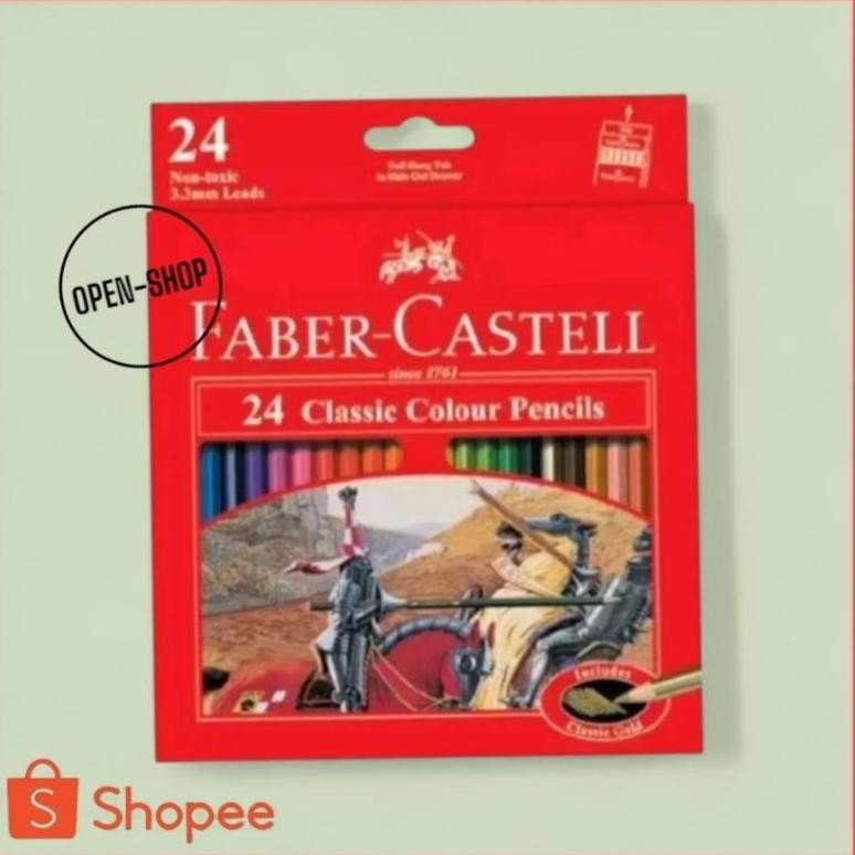 

Pensil Warna Faber Castell 24 warna/ Classic Caleer 24 Warna Faber Castell AST