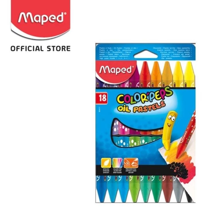 

Maped 18 Color'peps Oil Pastel - Maped Crayon 18 Warna AST