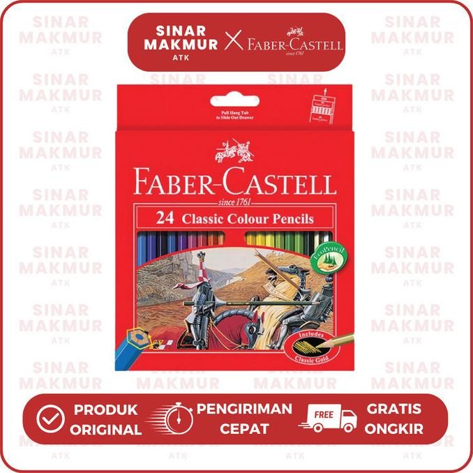

Pensil Warna Klasik/Classic Color Pencil 24 Warna Faber Castell (Set) AST