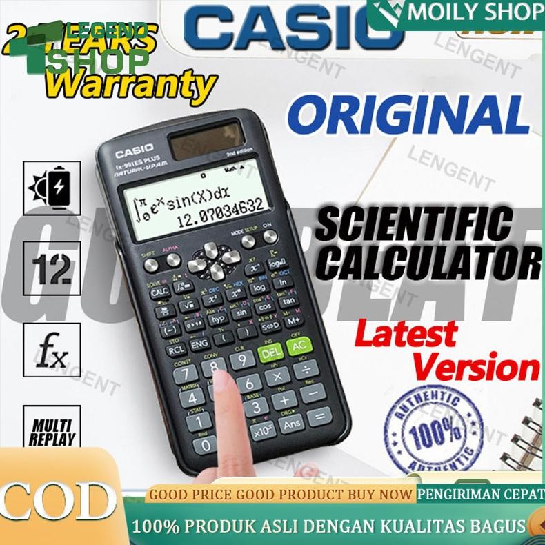

Kalkulator Scientific Casio FX-991EX/FX-991ES PLUS Casio Original Kalkulator Calculator Scientific Kalkulator Ilmiah Kalkulator Sekolah Garansi Resmi 3 Tahun 2nd edition Kalkulator Casio Scientific Calculator Casio Scientific AST