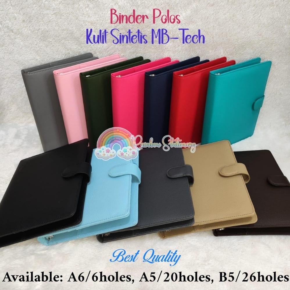 

Bnder Polos Kulit SIntetis MB-Tech. A6/6holes, A5/20holes dan B5/26holes AST