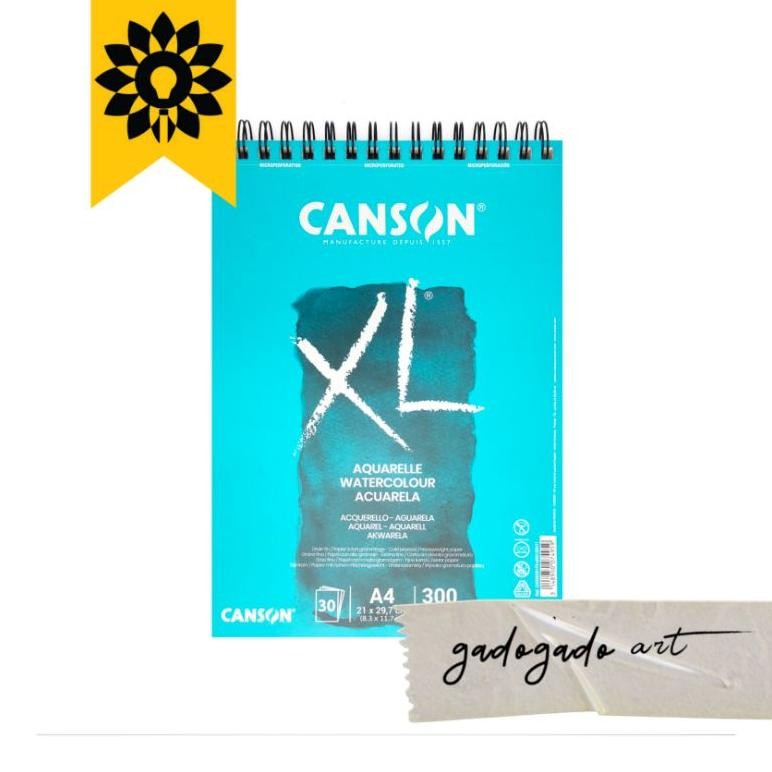 

Canson XL Aquarell A4 300 GSM - Kertas cat air AST