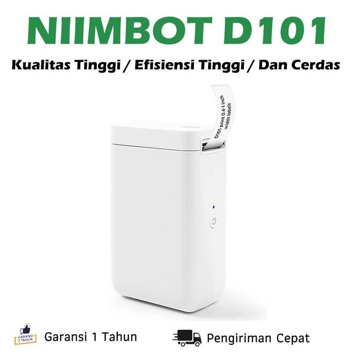 

Niimbot D101 Label Printer, Pencetak Label Termal Portabel Wireless Bluetooth Untuk Ponsel Android / Ios New Stok