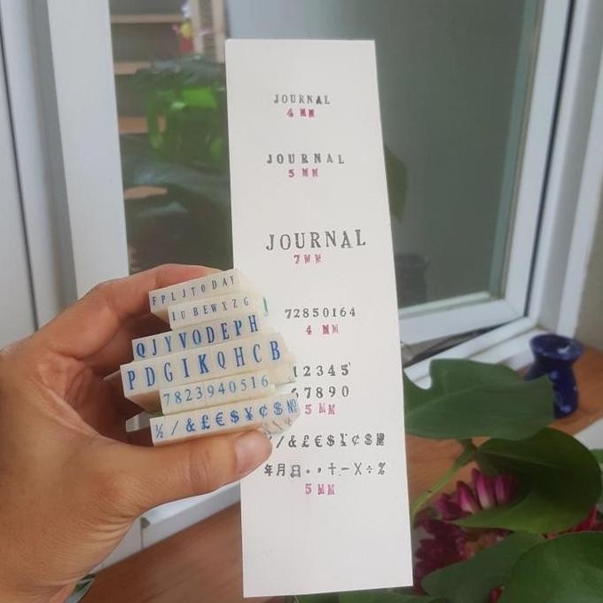 

Terlaris Stamp/ Stempel Huruf Angka Simbol copot pasang u/ Bujo, Planner, Diary SALE