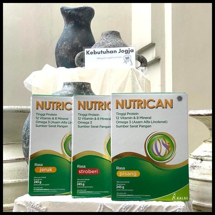 

Terlaris Nutrican Susu Kanker Strawberry Jeruk 245G Kalbe Good Quality