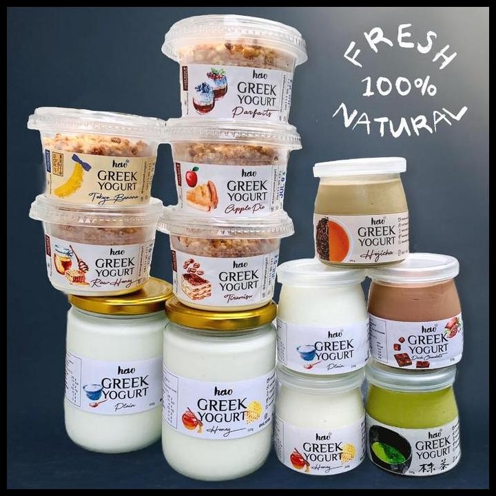 

Terlaris Hao Greek Yogurt Plain (Live Active Probiotics Yoghurt) Good Quality