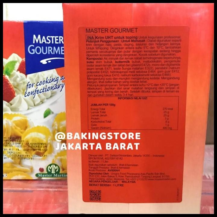 

Terlaris Cooking Cream Master Gourmet 1 L Good Quality