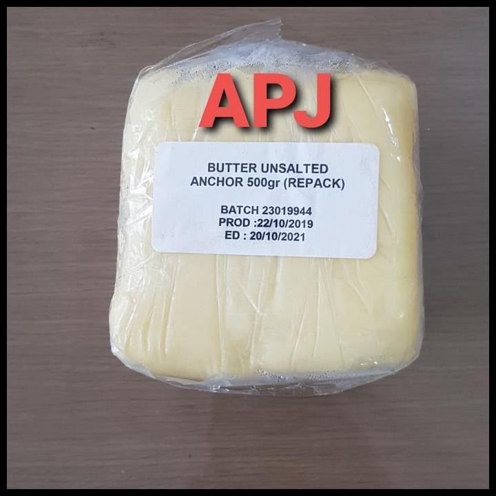

Terlaris Butter Unsalted Anchor 500 Gram Repack Good Quality
