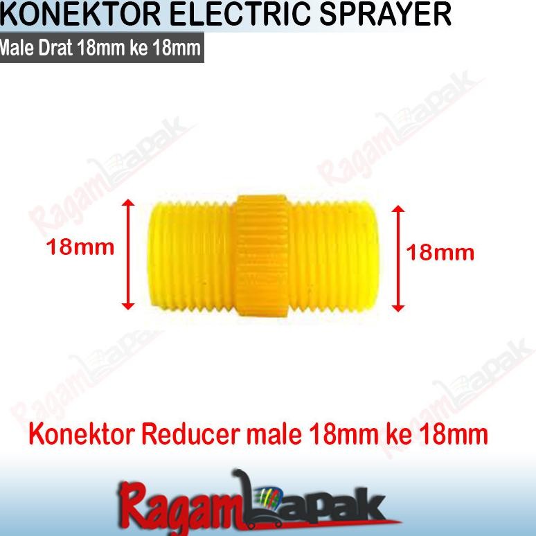 Promo Cod Soket Konektor 18 Mm Double Sok Drat Luar 18Mm Double Drat 18Mm ,