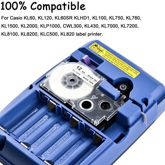 

Ez Label Tape Printer Casio 12Mm Compatible Xr12We Xr12Yw New Stok