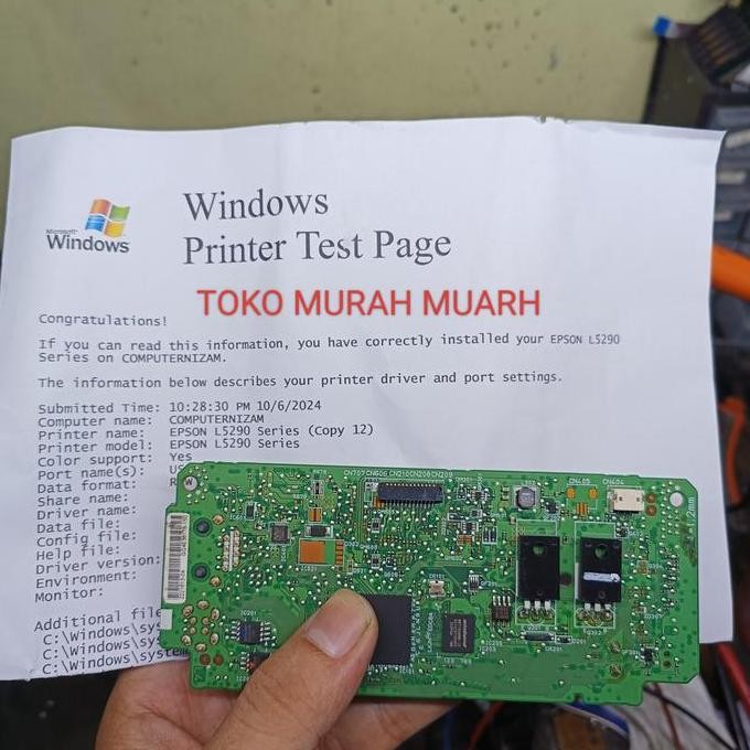 Mainboard Second Printer Epson L5290 Kondisi Normal Mainboard L 5290 New Stok
