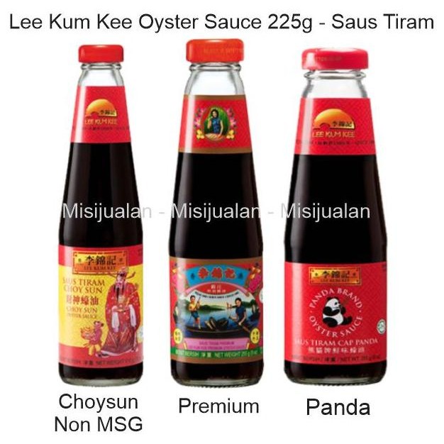 

Terlaris Lee Kum Kee LKK Oyster Sauce 255g Panda Choysun Premium Tiram SALE