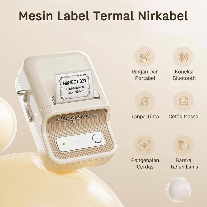 

Niimbot B21 Printer Label Bar Harga Makanan, Cocok Untuk Kantor/Toko/Rumah Membuat Stiker Label New Stok