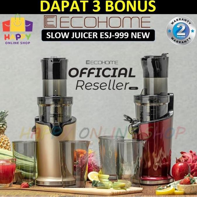 Sale- Ecohome Slow Juicer New Esj -999 Juicer Tanpa Ampas