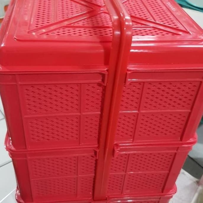 Keranjang Rantang Plastik Kue Tenong Susun 3