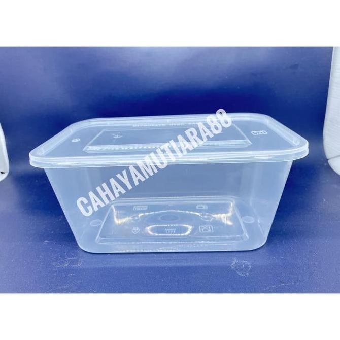 Thinwall /Kotak Makan Persegi Panjang/ Box Mika 1000 Ml Dm
