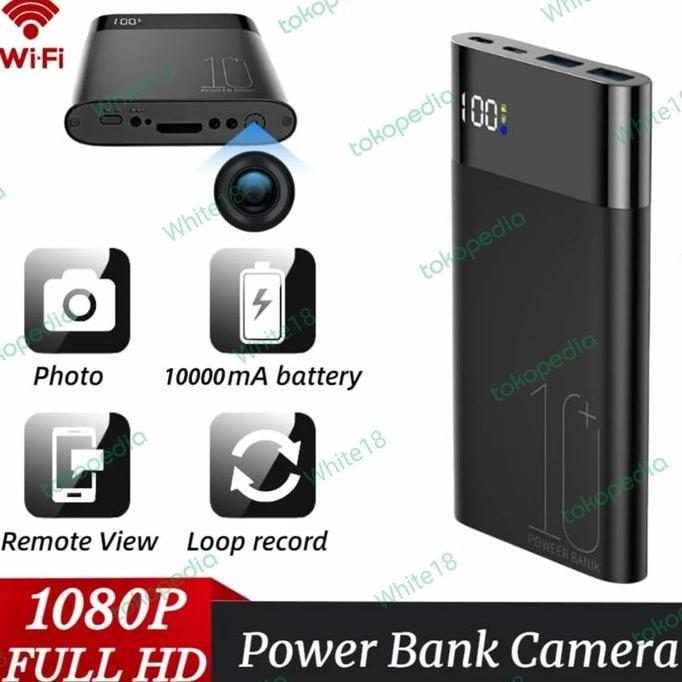 Tersedia Camera Spy Cam Powerbank 10000Mah Hidden Spy Kamera 4K