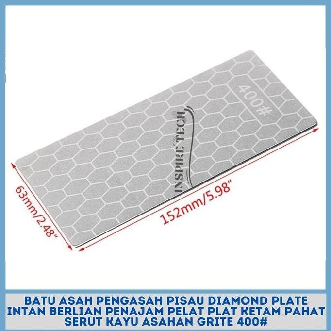 Batu Asah Pengasah Pisau Diamond Plate Intan Berlian Penajam Plat