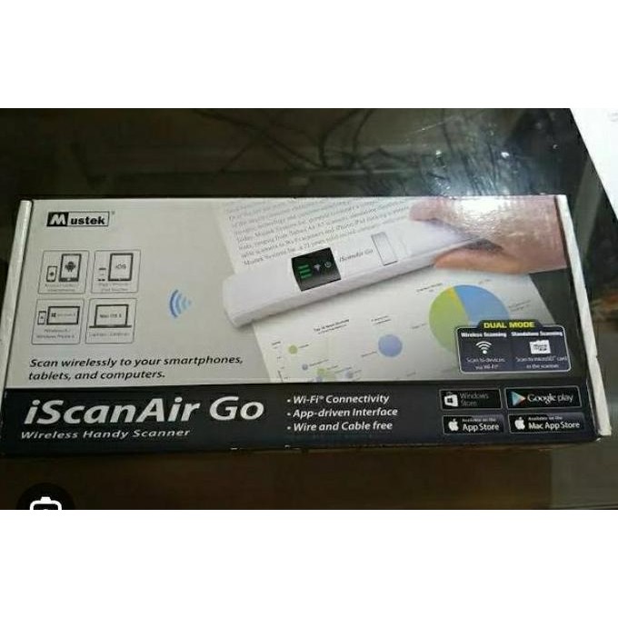 Sale Scanner Portable Document Iscan Air Go Mustek